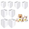 Large Dog and Cat Accessories, 8-Pack Soft Polyester Bandanas with Triangular Shape