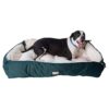 Large Dogs Bed with Canvas and Plush Materials for a Stylish and Comfortable Sleep