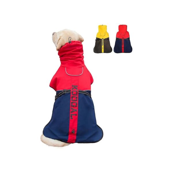 Large Dogs Waterproof Windproof Reflective Fleece Winter Jacket