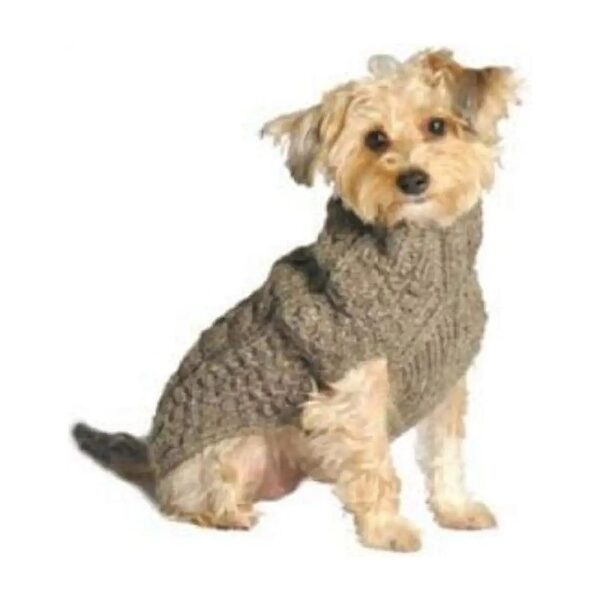 Large Grey Wool Dog Sweater