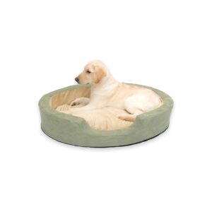 Large Heated Dog Bed for Pets up to 50 Pounds with Heating and Cooling Function