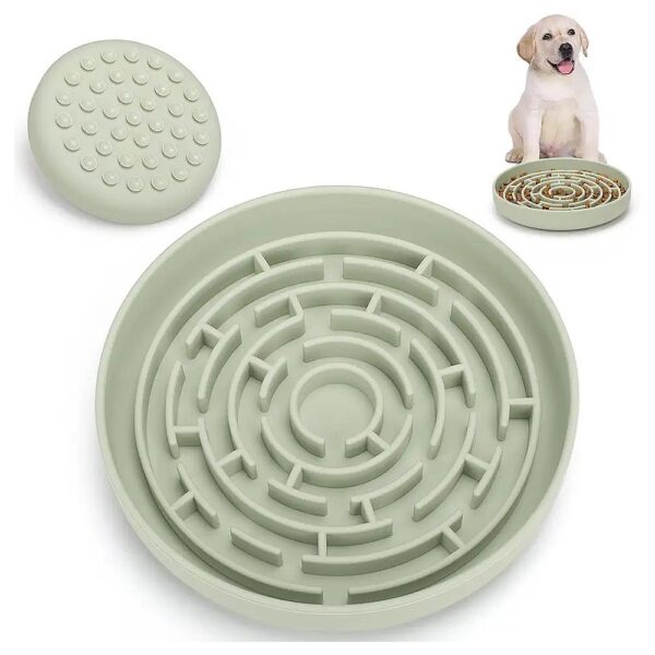 Large Medium Small Breed Dog Slow Feeder Bowl for Slower Eating Habits