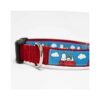 Large Multicolor Colorful Dog Collar with Snoopy Woodstock and Buckle