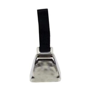 Large Nickel Cow Bell With Nylon Strap For Dog Training Collars