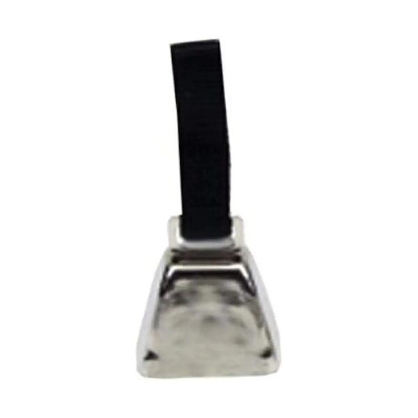 Large Nickel Cow Bell With Nylon Strap For Dog Training Collars