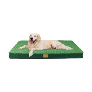 Large Orthopedic Dog Bed 42x28in Waterproof Egg Crate Foam for Arthritis Relief