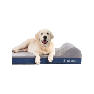 Large Orthopedic Dog Bed with Gel Memory Foam and Soft Flannel Cover