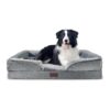 Large Orthopedic Dog Bed with Memory Foam and Waterproof Cover for Joint Support