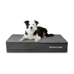 Large Orthopedic Dog Bed with Padded Cover for Post Surgery Recovery