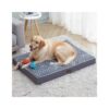 Large Orthopedic Dog Bed with Waterproof Mattress and Washable Cover for Supportive Sleep