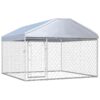 Large Outdoor Dog Kennel with Roof for Comfortable Living 7"L x 7"W x 1"H