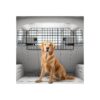 Large Pet Car Gate for SUVs, Adjustable Dog Barrier with Heavy-Duty Mesh