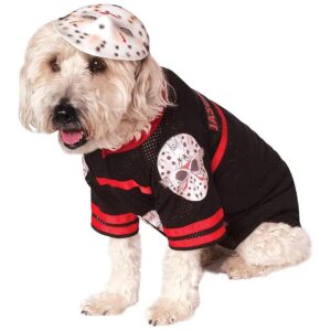 Large Pet Dog Costume Jason Voorhees with Jersey and Mask for Super Cu