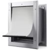 Large Pet Door with Aluminum Frame and Lockable Feature for Cats and Dogs