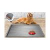 Large Pet Feeding Mat for Food and Water with Residue Collection Pocket and High Edges