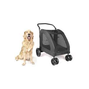 Large Pet Stroller for Multiple Medium and Large Dogs up to 120lbs