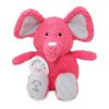 Large Pink Elephant Plush Dog Toy for Tug and Play