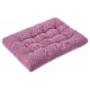 Large Purple Polyester Dog Bed for Crate Small Medium Dogs Cats 24L x 18W