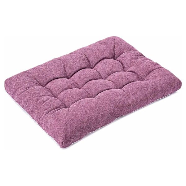 Large Purple Polyester Dog Bed for Crate Small Medium Dogs Cats 24L x 18W