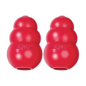 Large Red Dog Toy for Chewers with Irresistible Natural Rubber Compound