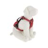 Large Red Reflective Mesh Harness with Zippered Pocket for Big Dogs 32-49 Inch Girth