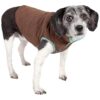 Large Reversible Pet Dog Coat Jacket with Insulated Plush Poly-Fill and Embroidery