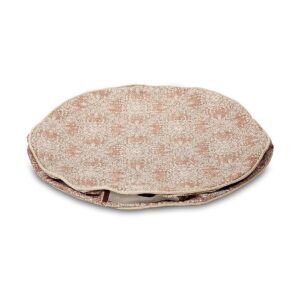 Large Round Lounger Dog Bed Cover with Extra Long Zipper and Easy Care Fabric