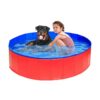 Large Round PVC Foldable Dog Bath Pool for Adult Dogs with Non-Slip Bottom