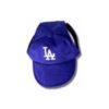 Large Size Adjustable MLB Licensed Dog Cap with Velcro Closure and Chin Strap