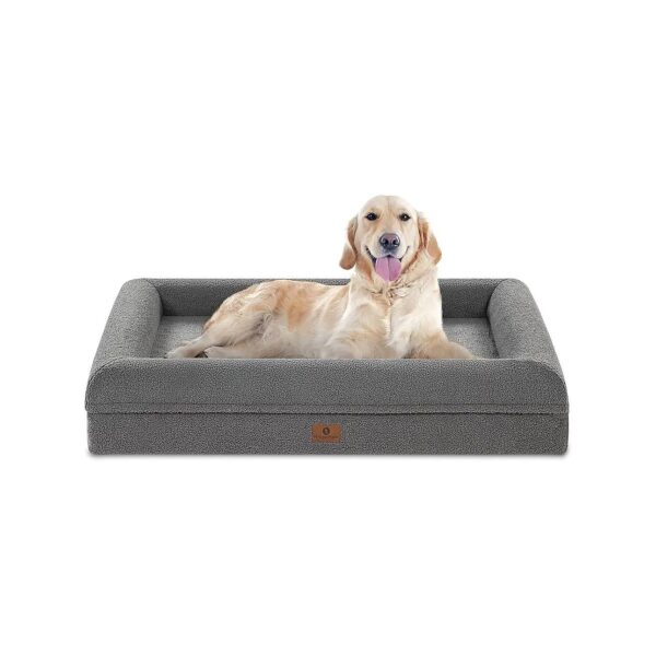 Large Size Dog Bed with Nonskid Bottom and Waterproof Layer for Easy Cleaning and Comfort