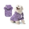 Large Size Dog Hoodie with Pockets for Snacks and Leash for Cold Weather