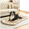 Large Size Faux Fur Dog Bed with Waterproof and Machine Washable Cover