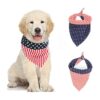 Large Size Flag Dog Bandana Scarf Washable Bib for 4th of July Independence Day