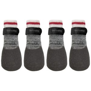 Large Size Heritage Rubber Dipped Dog Socks with Velcro