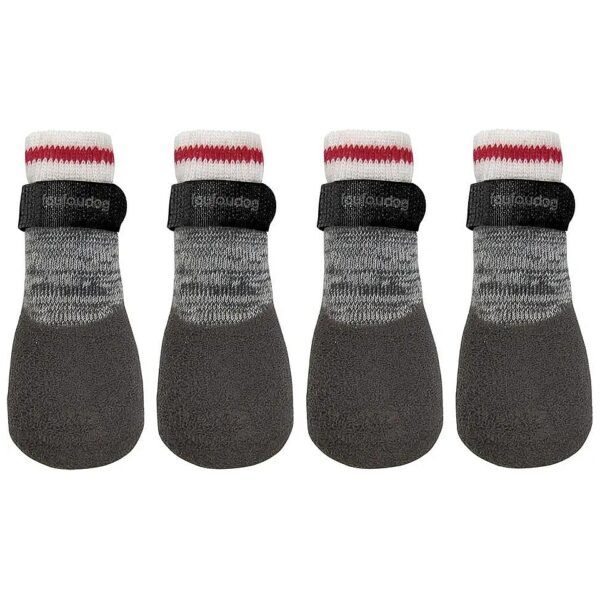 Large Size Heritage Rubber Dipped Dog Socks with Velcro