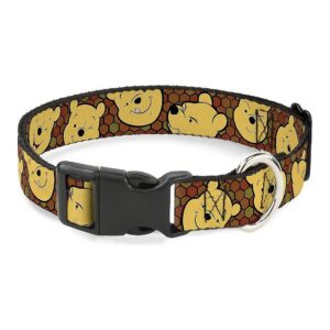 Large Size Multicolor Honeycomb Patterned Clip Collar with Winnie the Pooh Designs