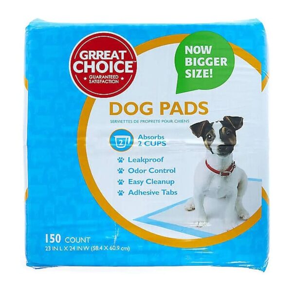 Large Size Odor Neutralizing Dog Pads 150 Count Pack