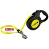 Large Size Pet Leash Retractable with Soft Grip Handle and Reflective Casing Black 16ft