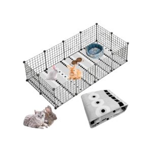 Large Size Pet Play Pen Mat for Bunnies Puppy Cat Guinea Pig Dogs