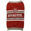 Large Size Pet Sweater for Dogs and Cats with Warm Knit Material and Team Logo