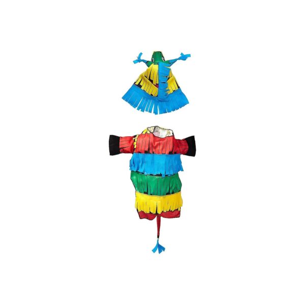 Large Size Polyester Multicolored Pinata Inspired Dog Costume