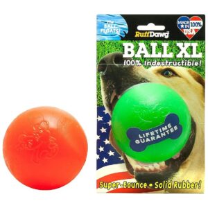 Large Size Rubber Dog Balls Assorted Neon Colors for Active Pups