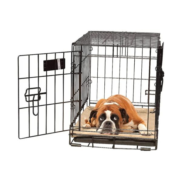 Large Size Self-Warming Crate Pad with Polyester Fill and Microfleece Top