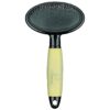 Large Slicker Brush with Soft Memory Foam Non-Slip Grip for Pet Grooming Ease