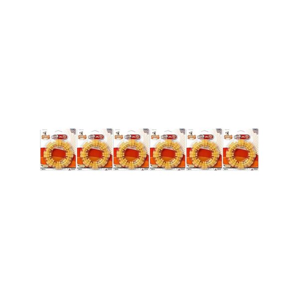 Large Textured Ring Dog Chews with Chicken Flavor Pack of 6