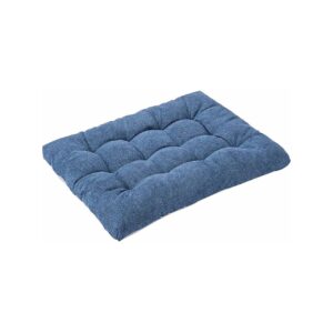 Large Washable Pet Bed for Crate 24L x 18W in Blue for Small Medium Dogs