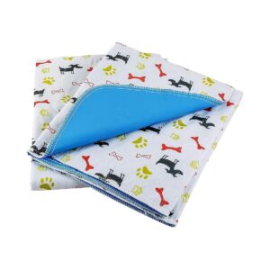 Large Washable Reusable Dog Training Pee Pads 2-Pack for Puppies Dogs Cats