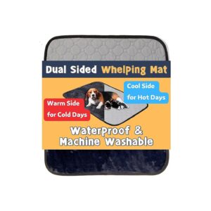 Large Whelping Pad with Soft Cotton Top and Waterproof Bottom for Pet Hygiene