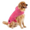 Large-size Pet Robe with Adjustable Closure in Raspberry Sorbet Color