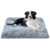 Larger Plush Dog Bed Mats for Small, Medium, Large Dogs Breeds with Durable Construction